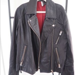 Topshop leather jacket